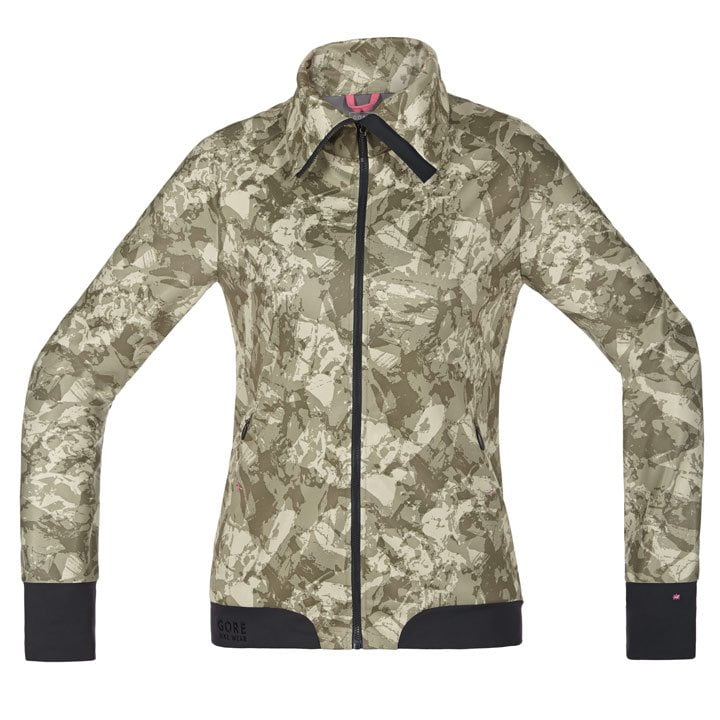 GORE WEAR Power Trail Women’s Wind Jacket, camouflage Women’s Wind Jacket, size 36, Cycle jacket, Bike gear