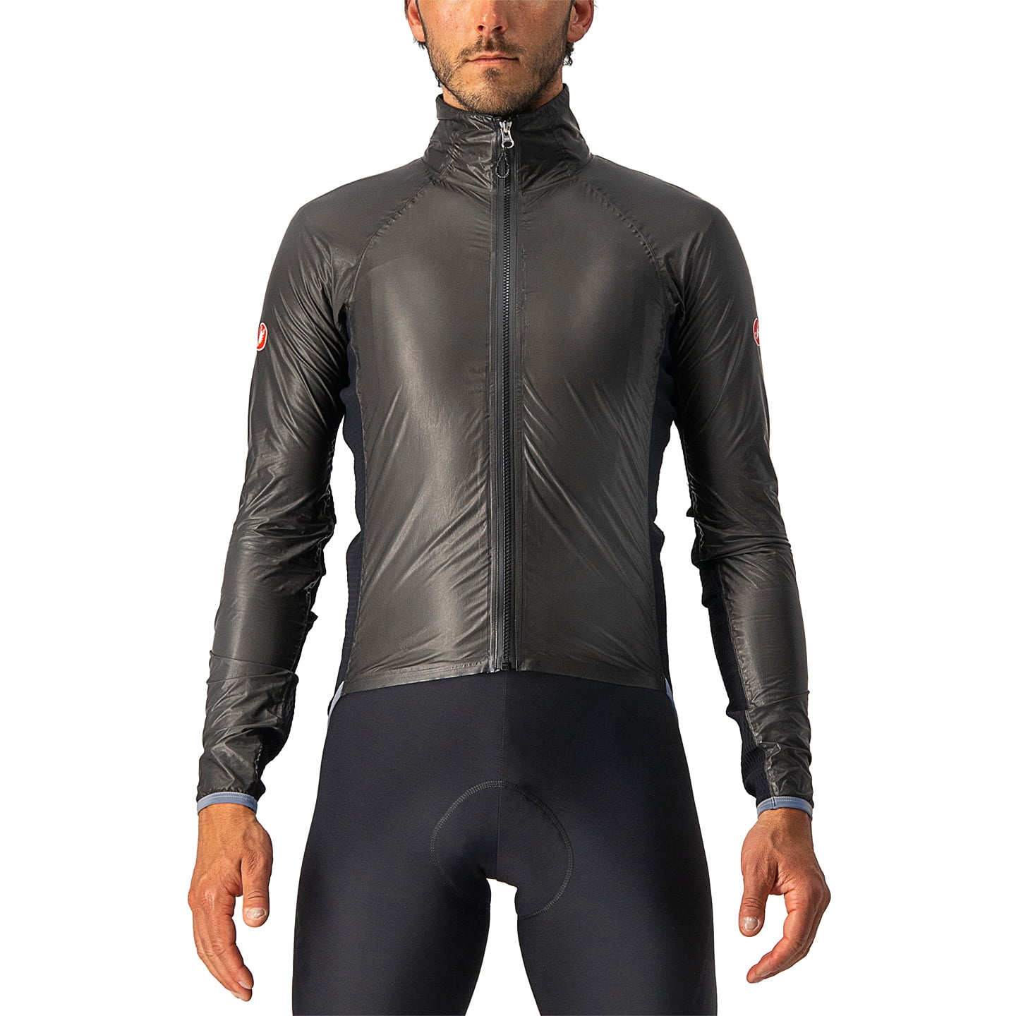 CASTELLI Slicker Pro rain jacket Waterproof Jacket, for men, size L, Cycle jacket, Rainwear
