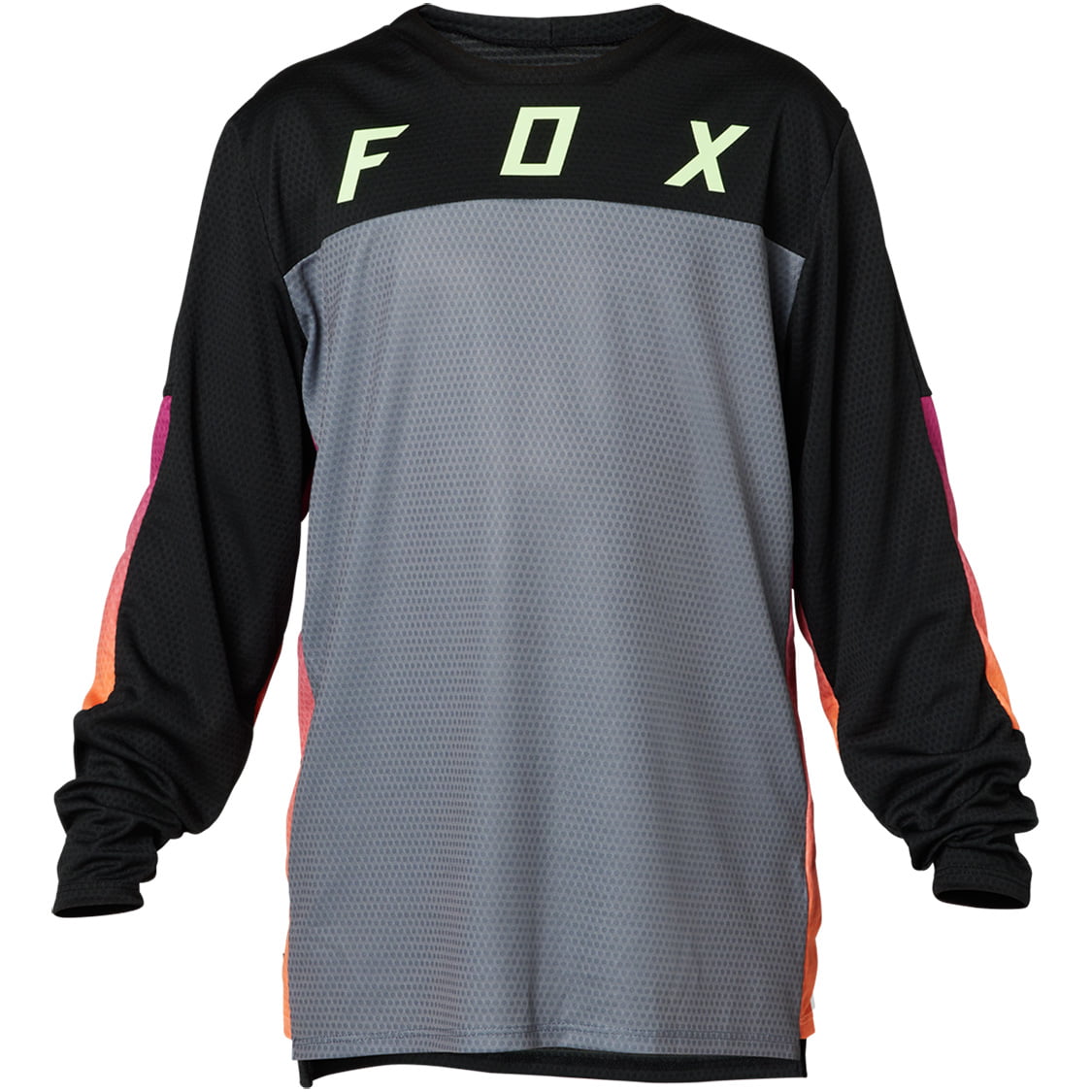 FOX Defend Race Kids Long Sleeve Bike Shirt Bikeshirt, size M, Kids cycling jersey, Kids cycling clothing