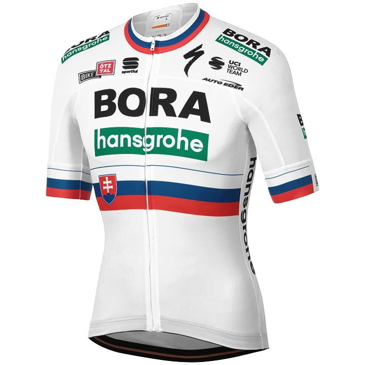 BORA-hansgrohe Slovakian Champion 2020 Short Sleeve Jersey, for men, size 2XL, Cycle shirt, Bike gear