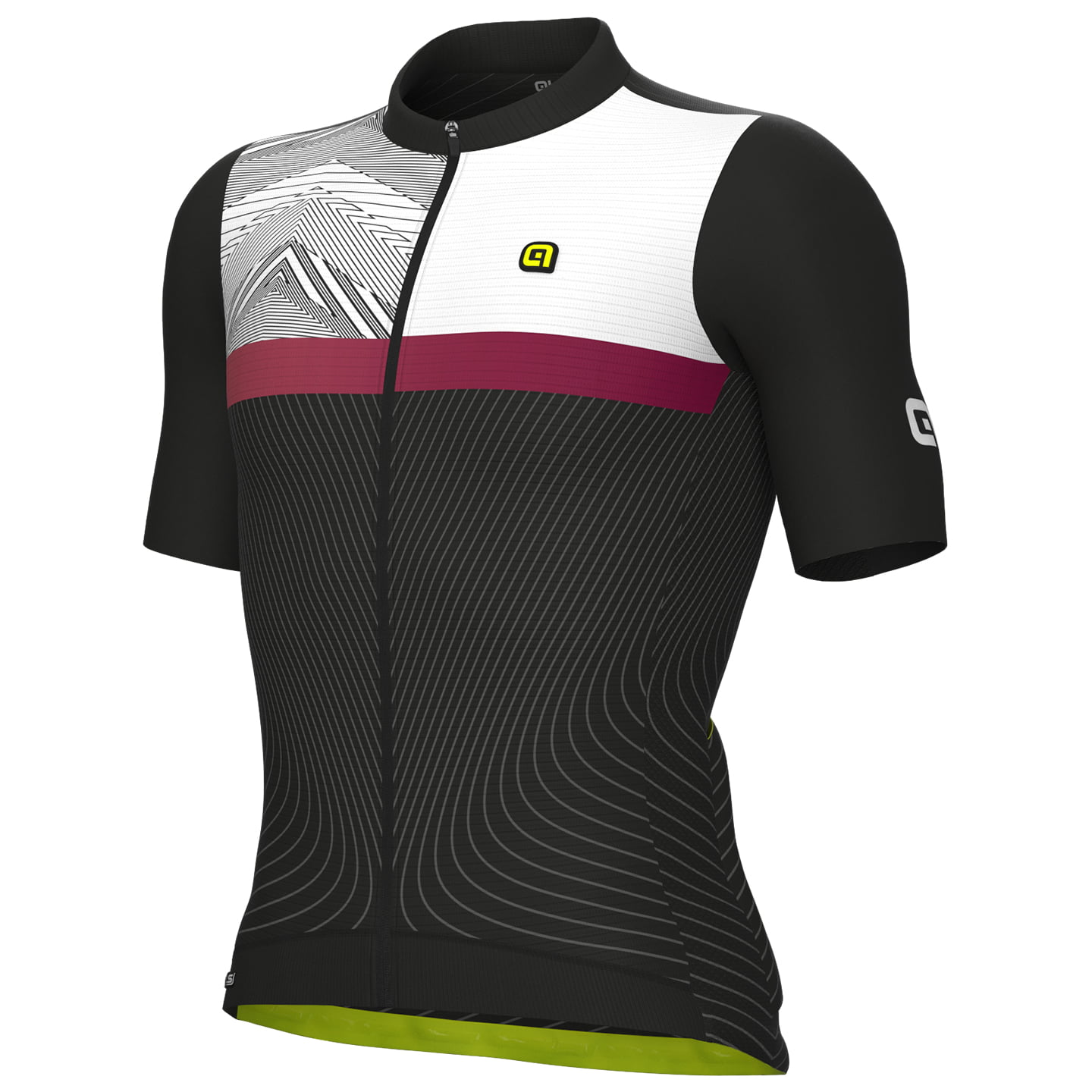 ALE Zig Zag Short Sleeve Jersey, for men, size 2XL, Cycling jersey, Cycle clothing