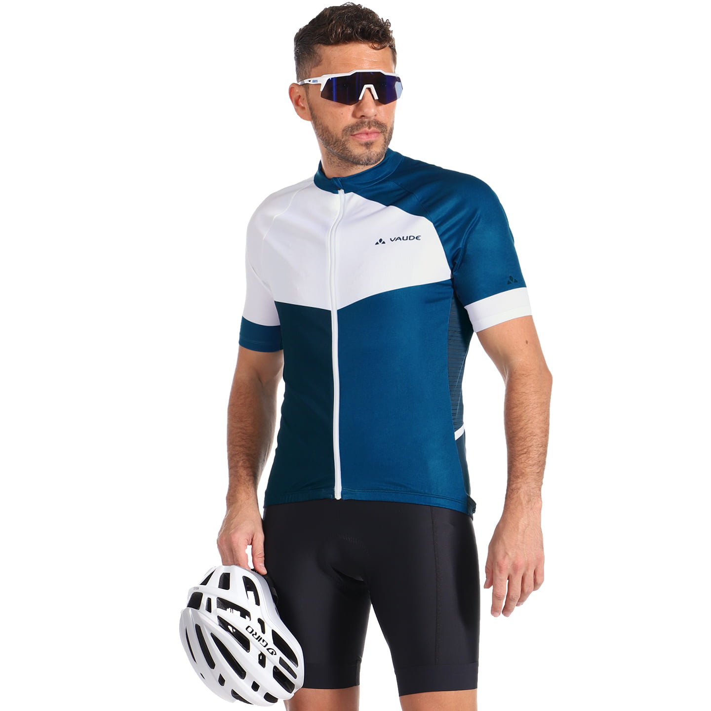 VAUDE Posta FZ Short Sleeve Jersey, for men, size 2XL, Cycling jersey, Cycle clothing