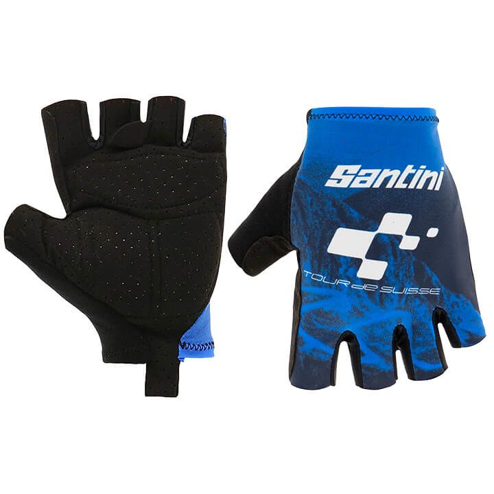 Bob Shop Santini Tour de Suisse 2019 Tremola Cycling Gloves Cycling Gloves, for men, size S, Cycling gloves, Cycling clothing