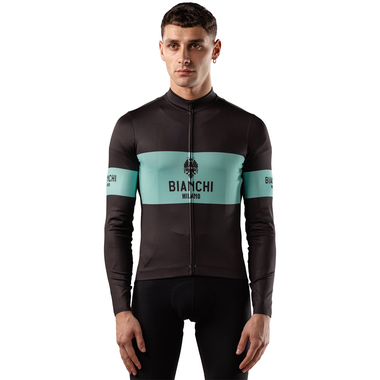 BIANCHI MILANO Remastered fietsshirt met lange mouwen, voor heren, Maat S,