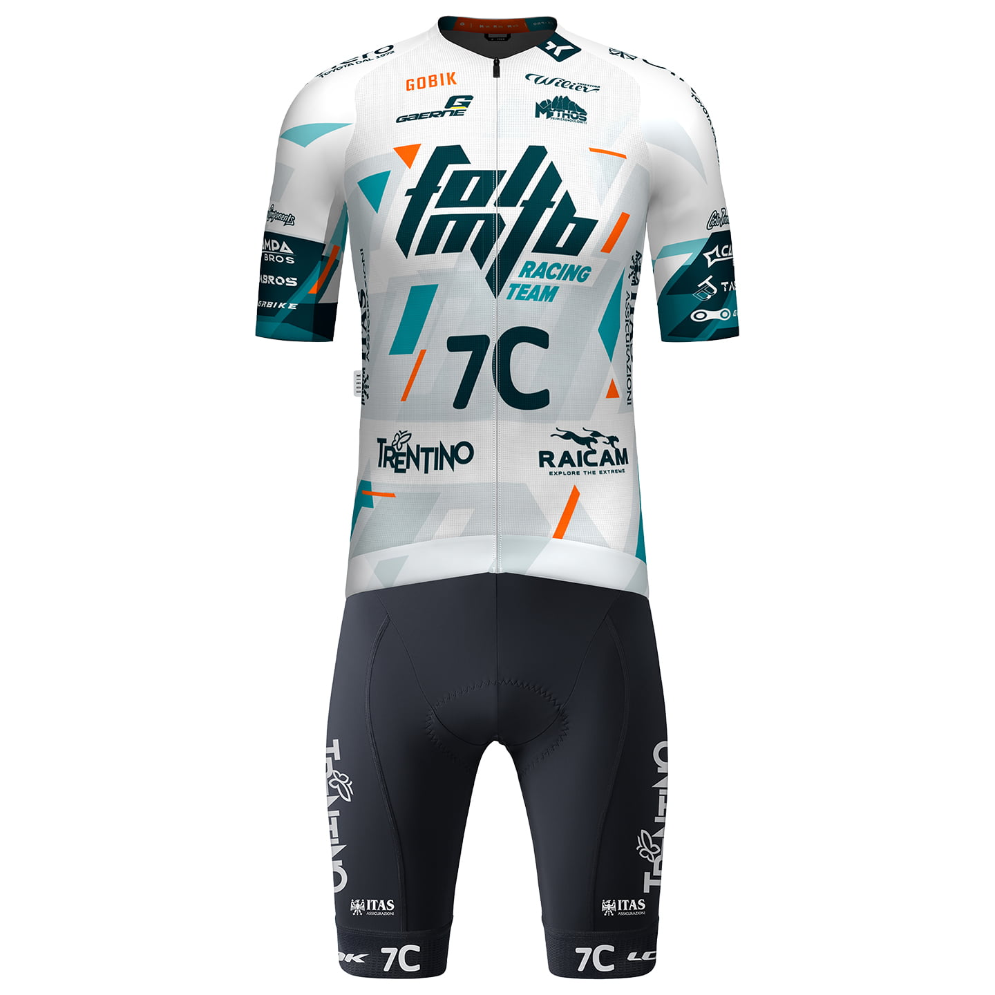 FOL MTB RACING TEAM 2025 Set (fietsshirt + fietsbroek) set (2 artikelen), voor