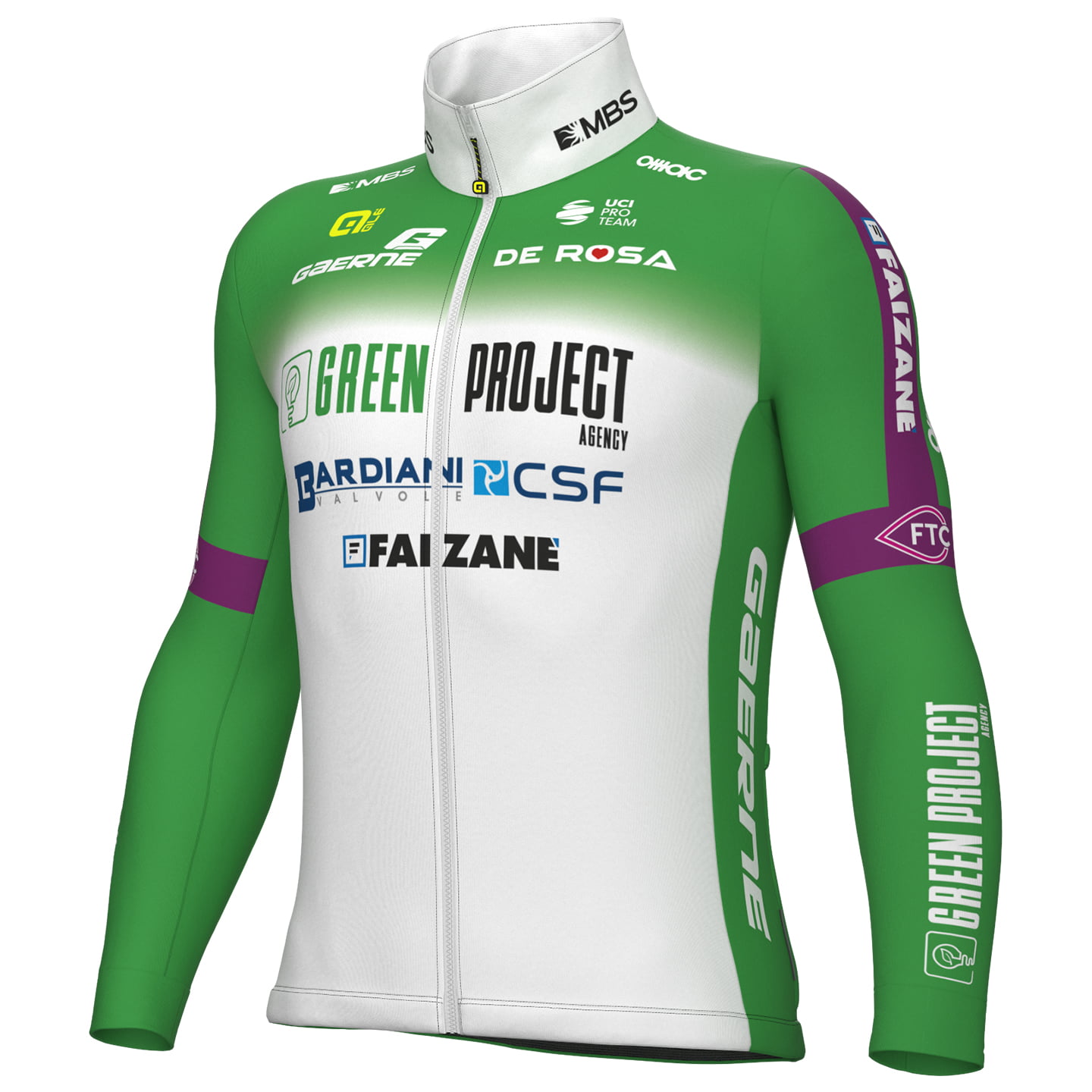 GREEN PROJECT-BARDIANI CSF-FAIZANE 2023 Thermal Jacket, for men, size M, Winter jacket, Cycle clothing