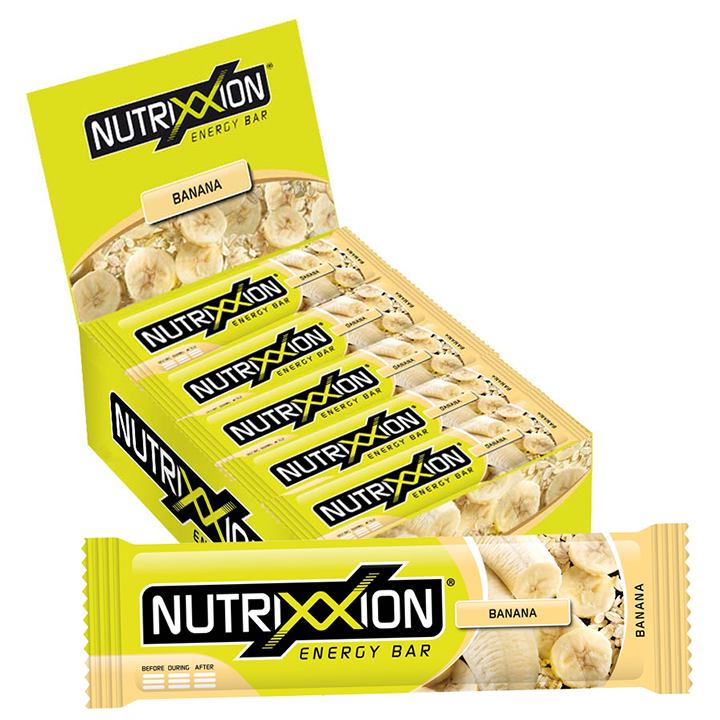 NUTRIXXION Energy Bar Banana 25 stuk/doos reep, Energierepen, Prestatievoeding