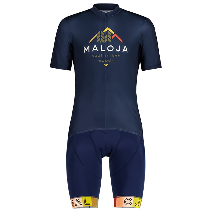 MALOJA SchwarzerleM. Set (fietsshirt + fietsbroek) set (2 artikelen), voor heren