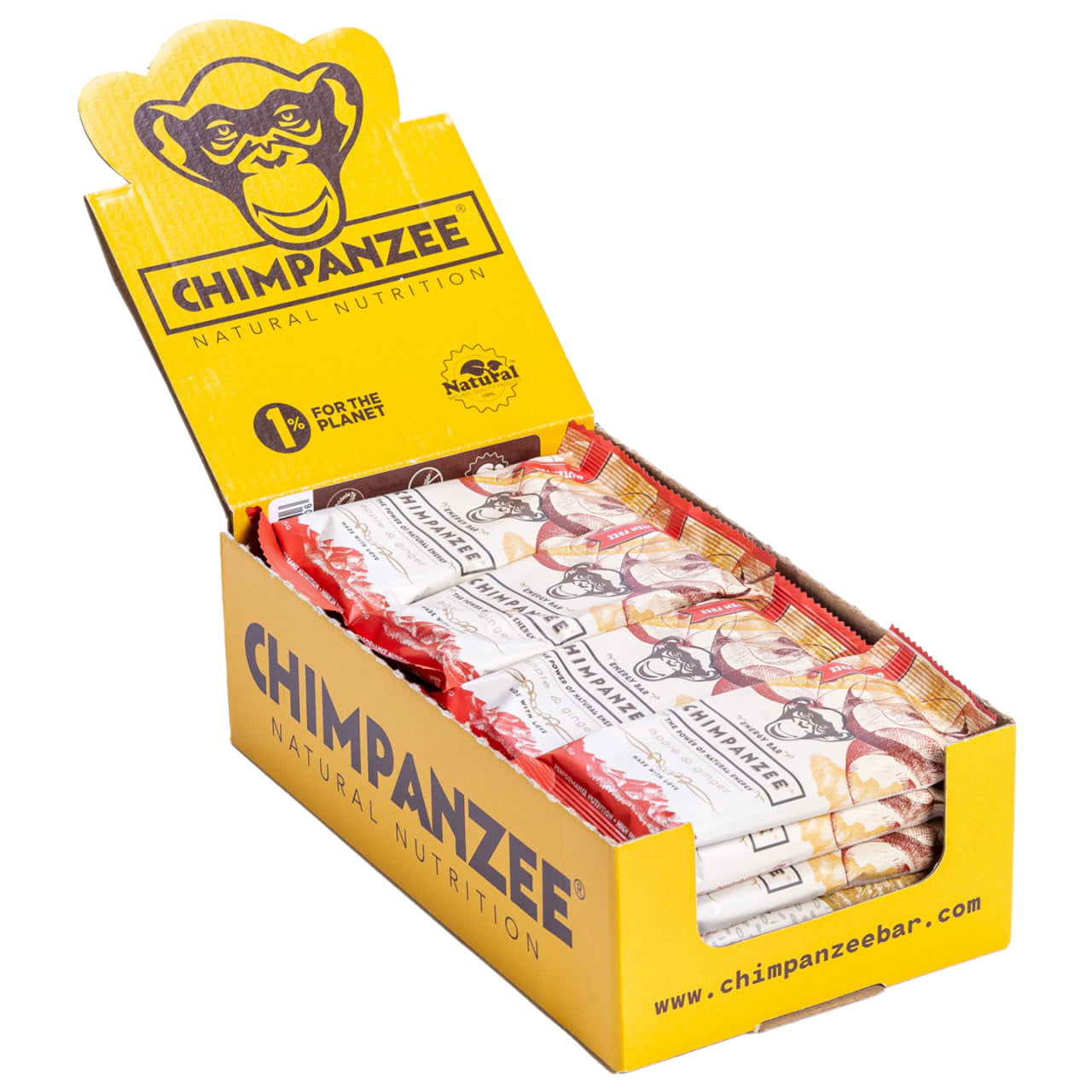 Barrita energética de manzana y jengibre 20 uds./caja