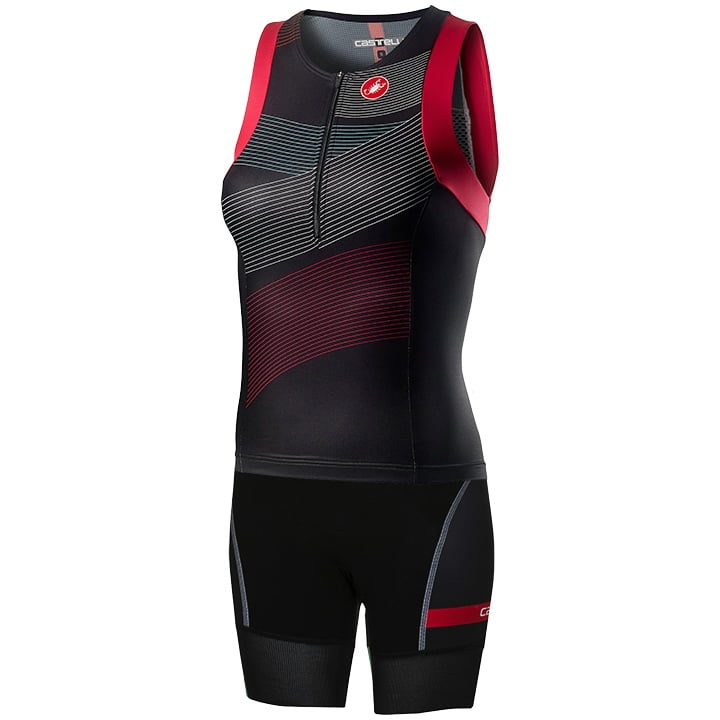 CASTELLI Tri Free Dames set (fietsshirt + fietsbroek) dames set (2 artikelen)