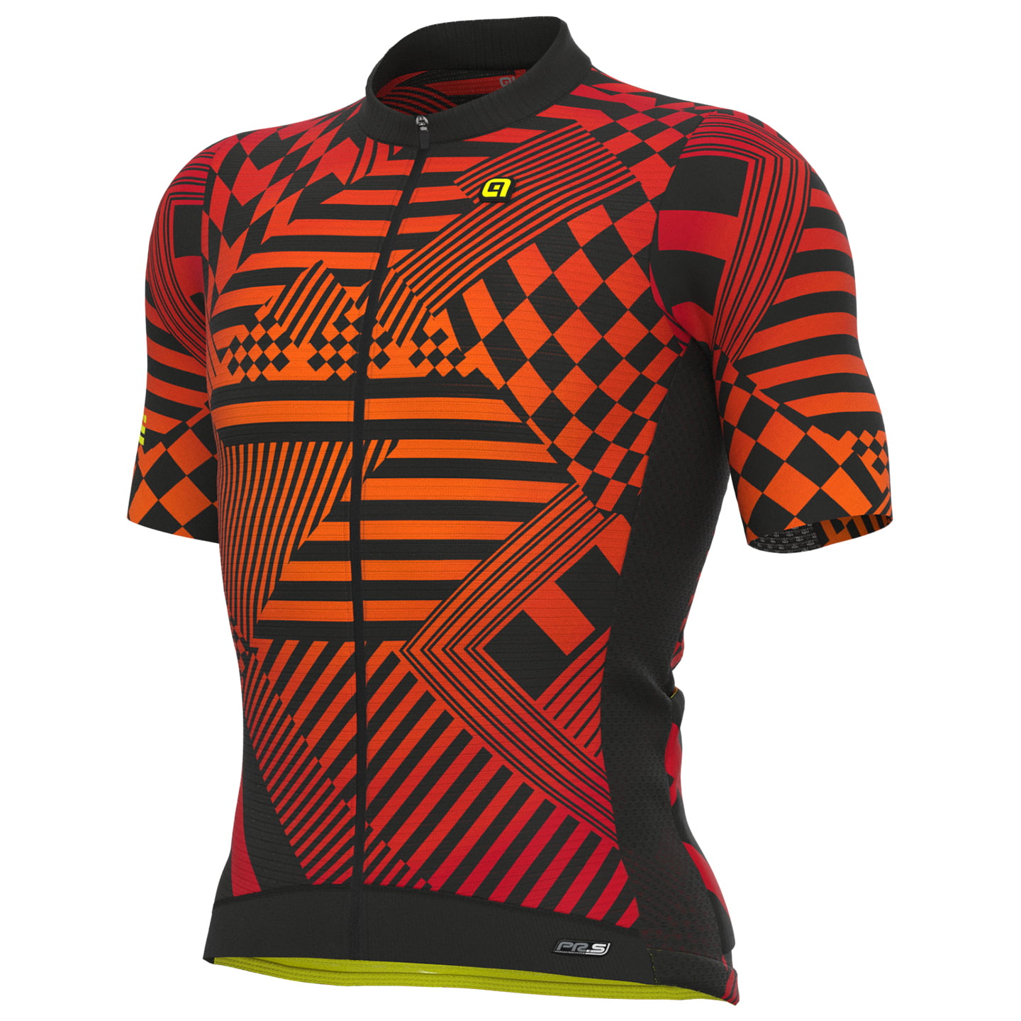 ALE Checkers Short Sleeve Jersey Short Sleeve Jersey, for men, size 2XL, Cycling jersey, Cycle clothing