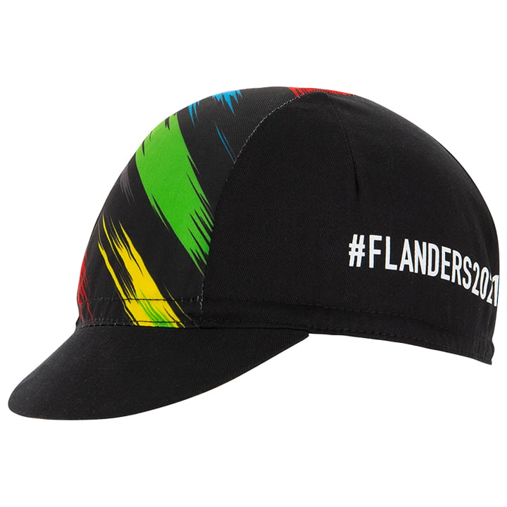 FLANDERS UCI WORLD CHAMPION Pet 2021 fietsmuts, voor heren, Kepie, Wielrenkledin