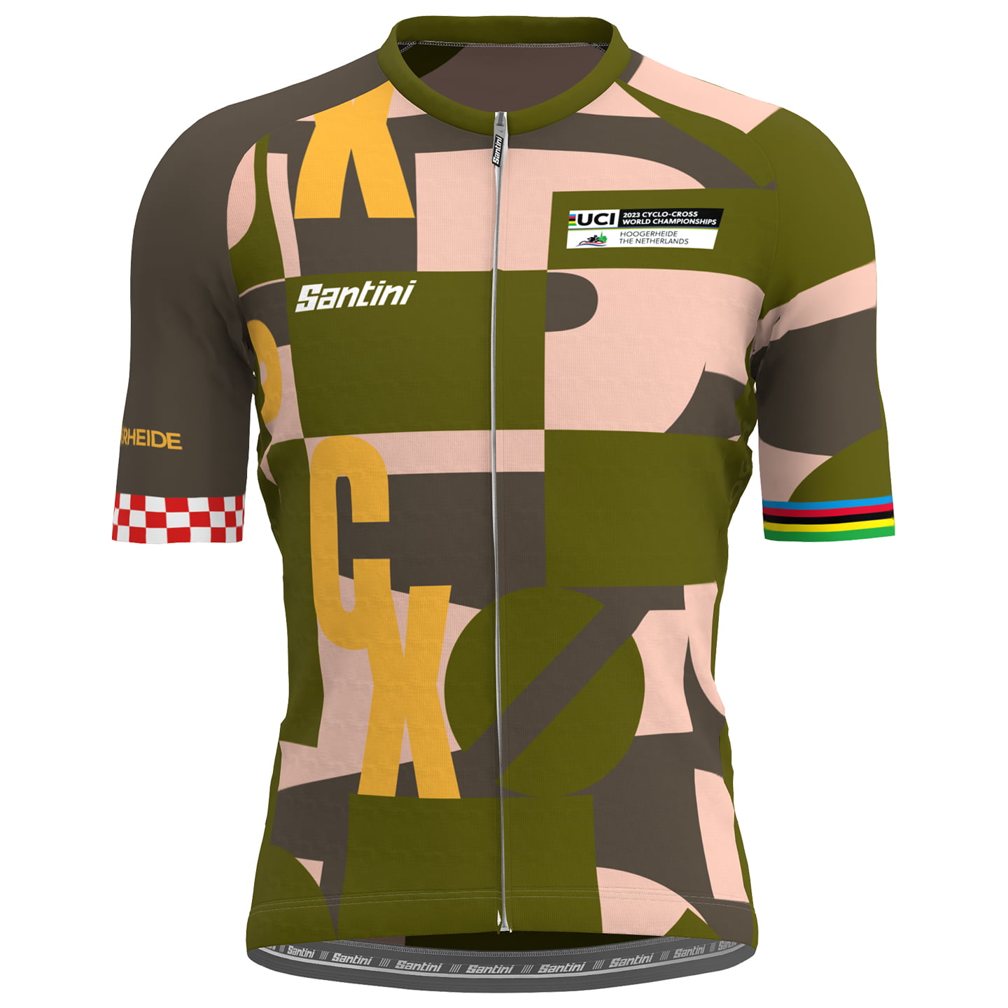 UCI WORLD CHAMPION Cyclo-Cross 2023 Short Sleeve Jersey, for men, size 3XL, Bike shirt, Cycling gear