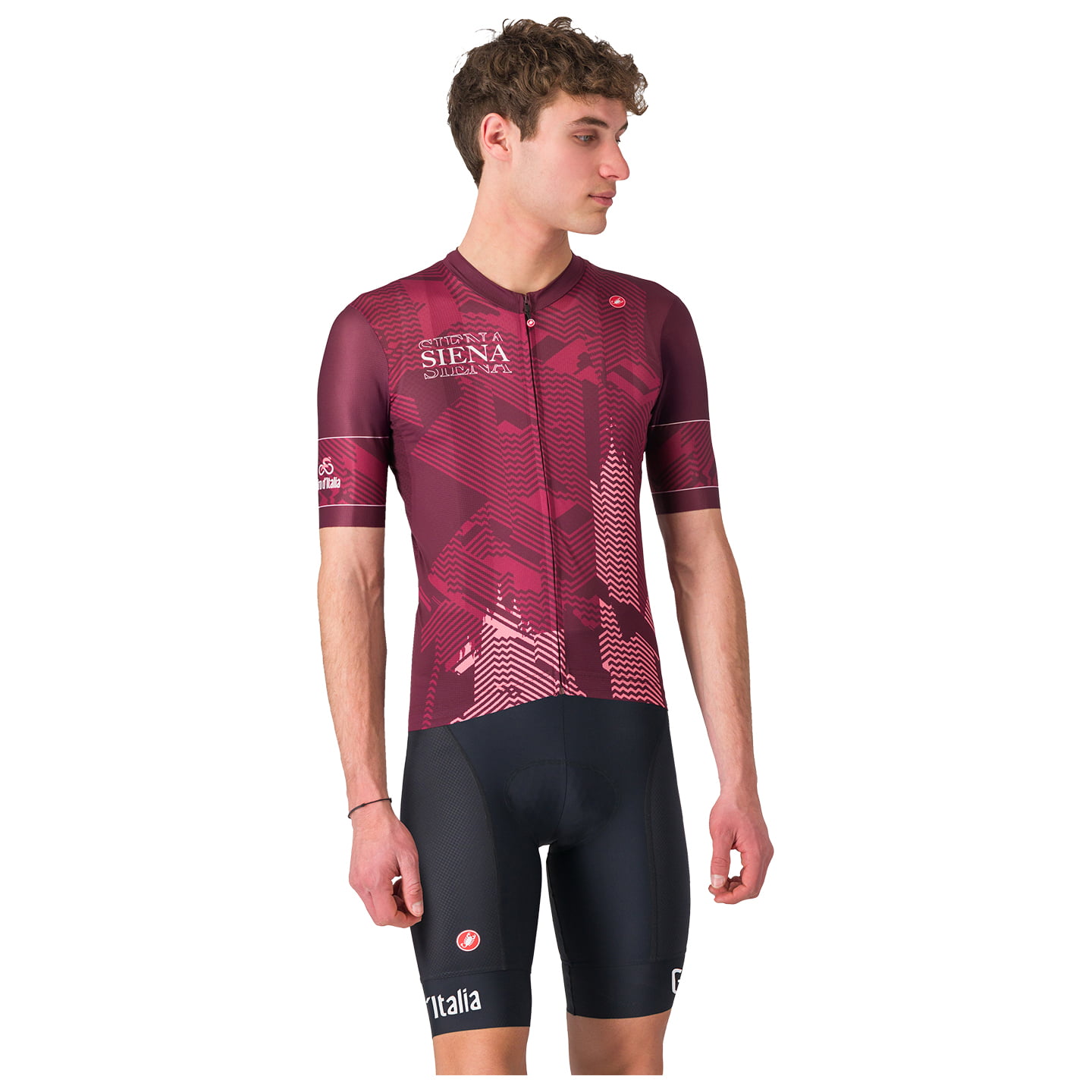 GIRO D'ITALIA Siena 2025 Set (fietsshirt + fietsbroek) set (2 artikelen), voor