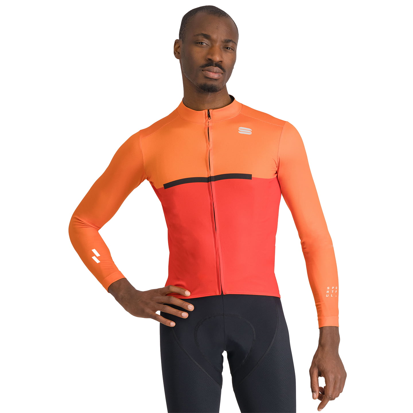 SPORTFUL Pista fietsshirt met lange mouwen, voor heren, Maat 2XL, Wielershirt,
