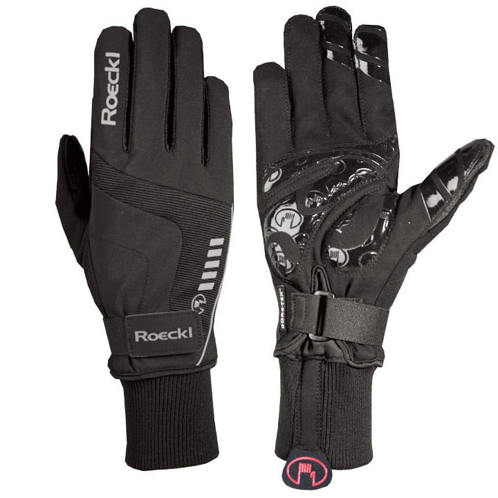 ROECKL Rovereto GTX black Winter Cycling Gloves, for men, size 6,5, MTB gloves, Bike clothes