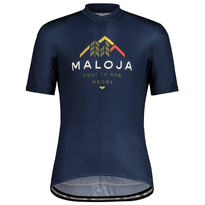 MALOJA Shirt met korte mouwen SchwarzerleM. fietsshirt met korte mouwen, voor he