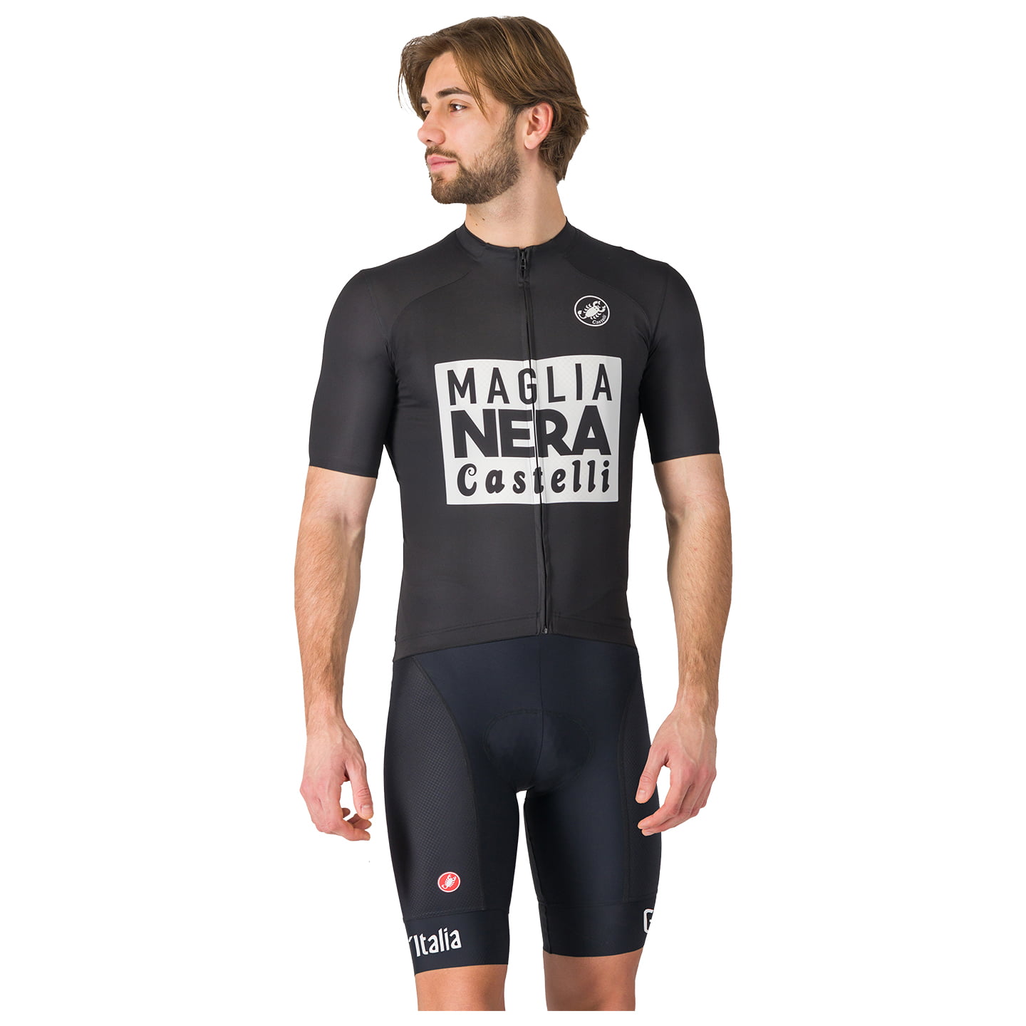 GIRO D'ITALIA Vintage Maglia Nera 2025 Set (fietsshirt + fietsbroek) set (2