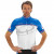 fietsshirt met korte mouwen Race Concept, wit-blauw