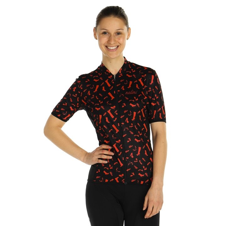 NALINI Red Shoes Women’s Jersey, size S, Cycling jersey, Cycle gear