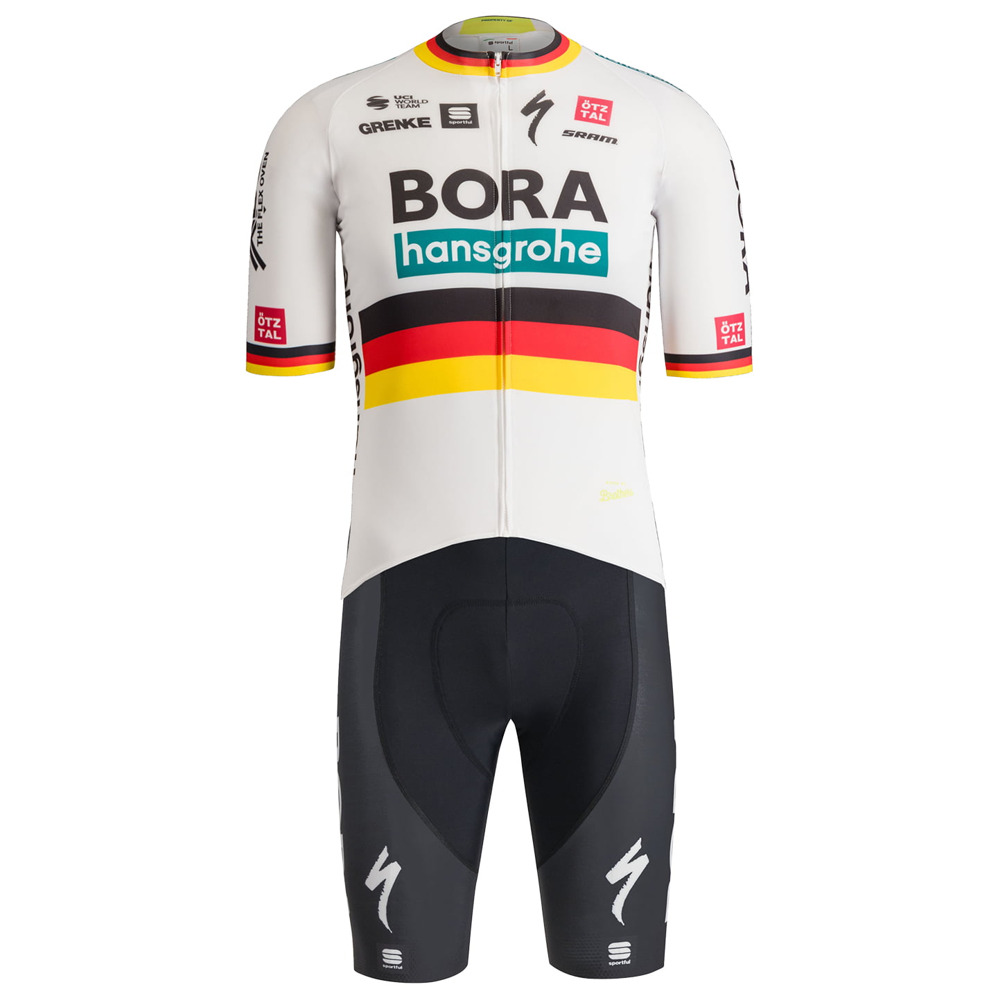 BORA-hansgrohe German Champion 2024 Set (cycling jersey + cycling shorts) Set (2 pieces), for men, Cycling clothing