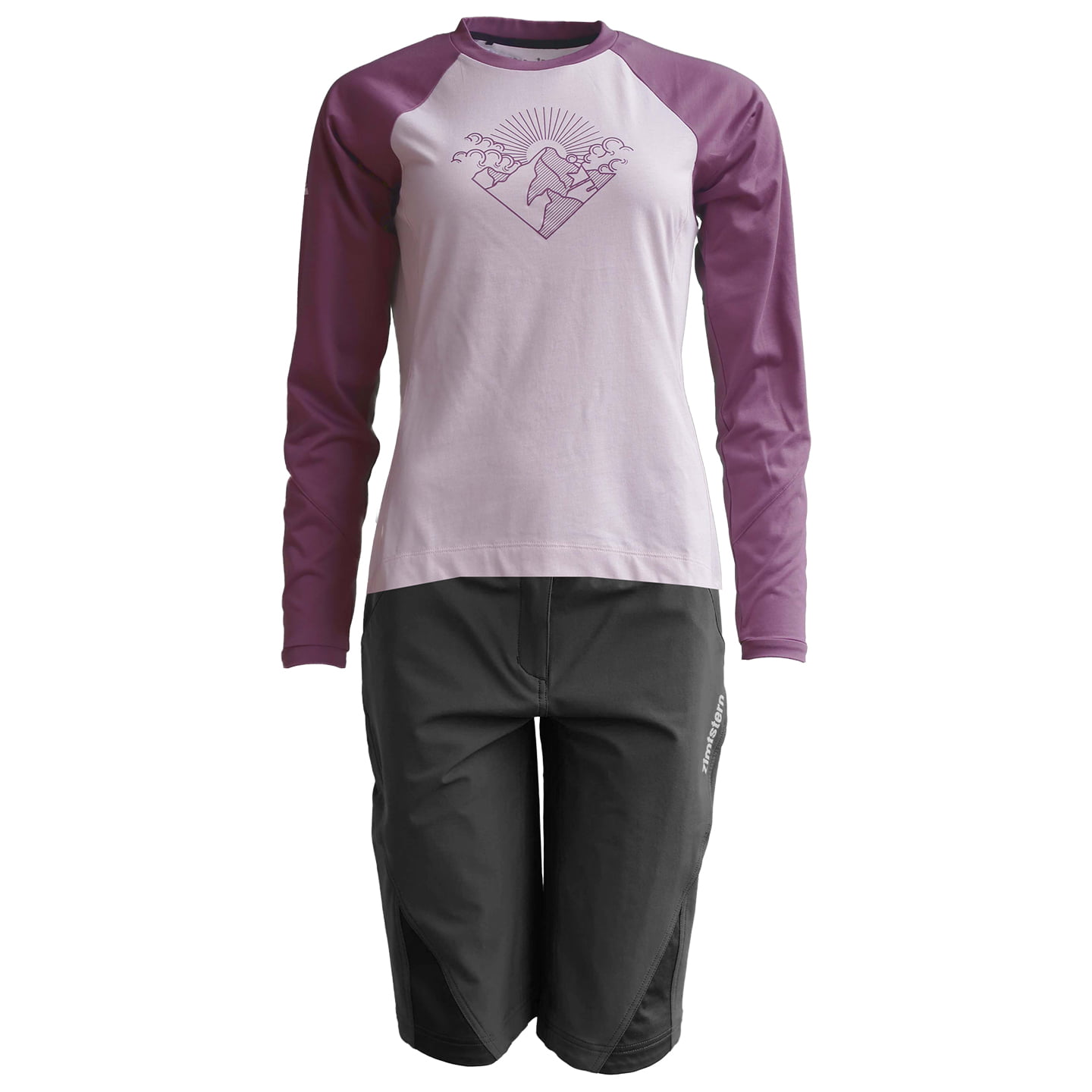 ZIMTSTERN PureFlowz Dames set (fietsshirt + fietsbroek) dames set (2 artikelen),