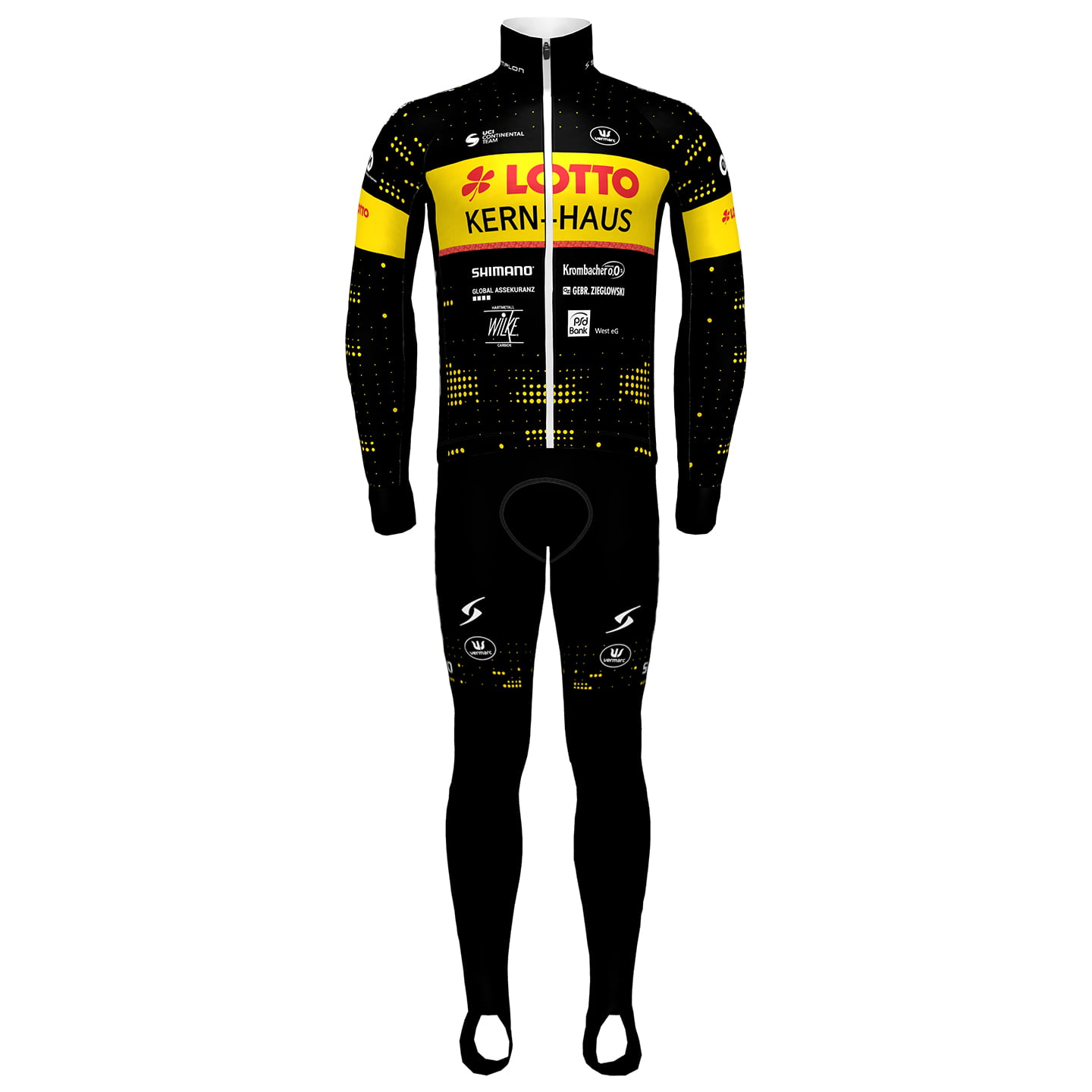 LOTTO-KERN HAUS 2023 Set (winter jacket + cycling tights) Set (2 pieces), for men
