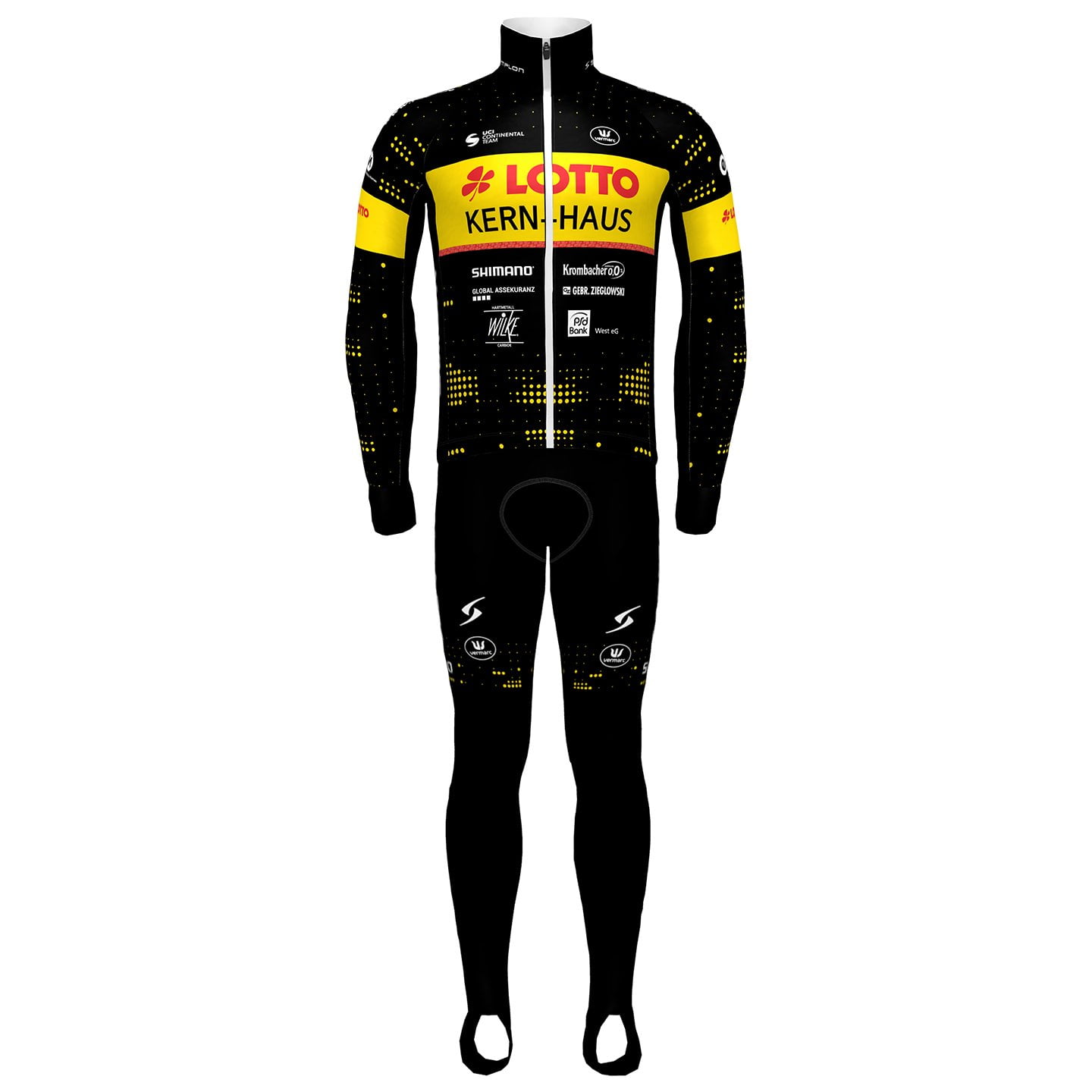 Set (chaqueta de invierno + culotte largo de ciclismo) LOTTO-KERN HAUS 2023 Set