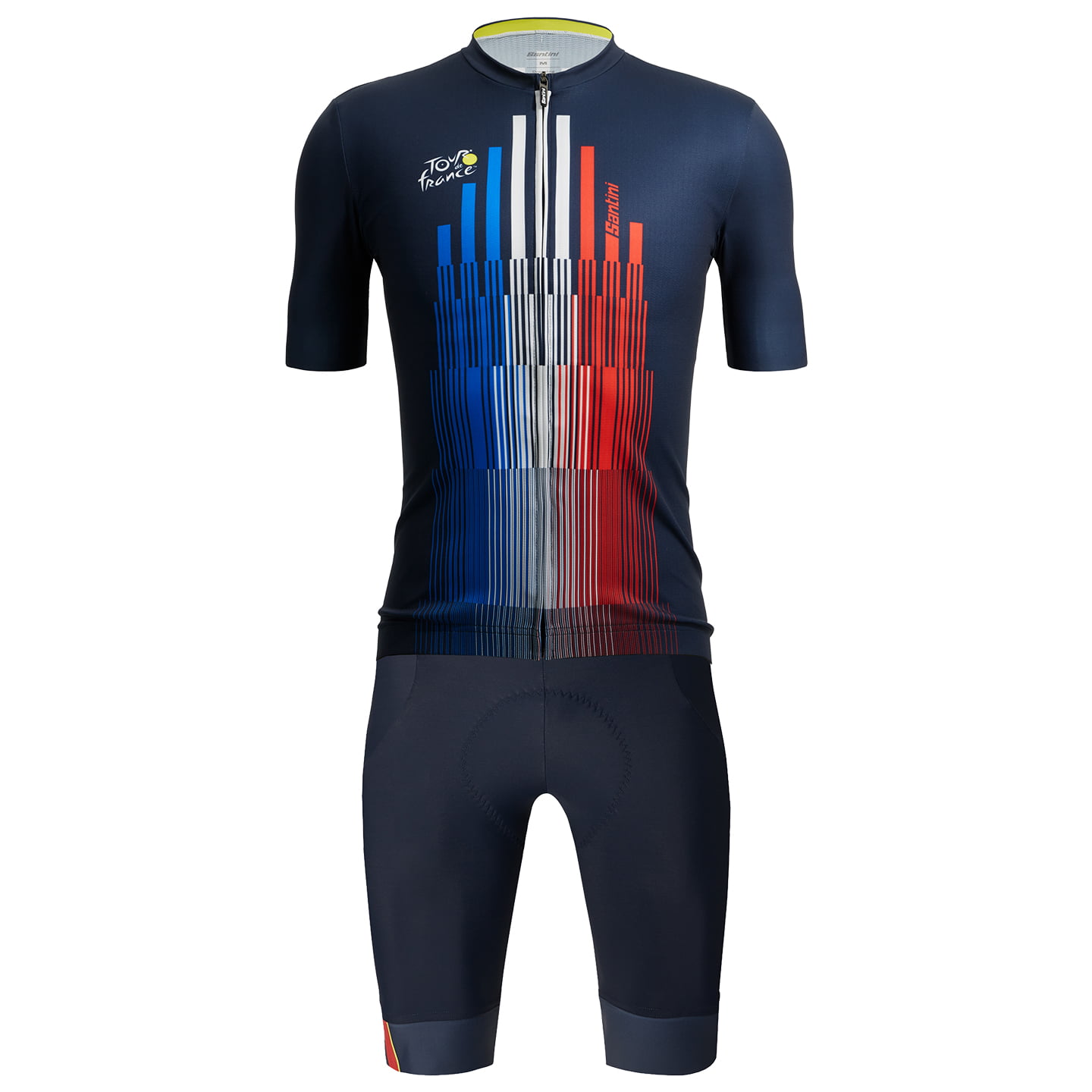 Tour de France Trionfo 2021 Set (fietsshirt + fietsbroek) set (2 artikelen), voo