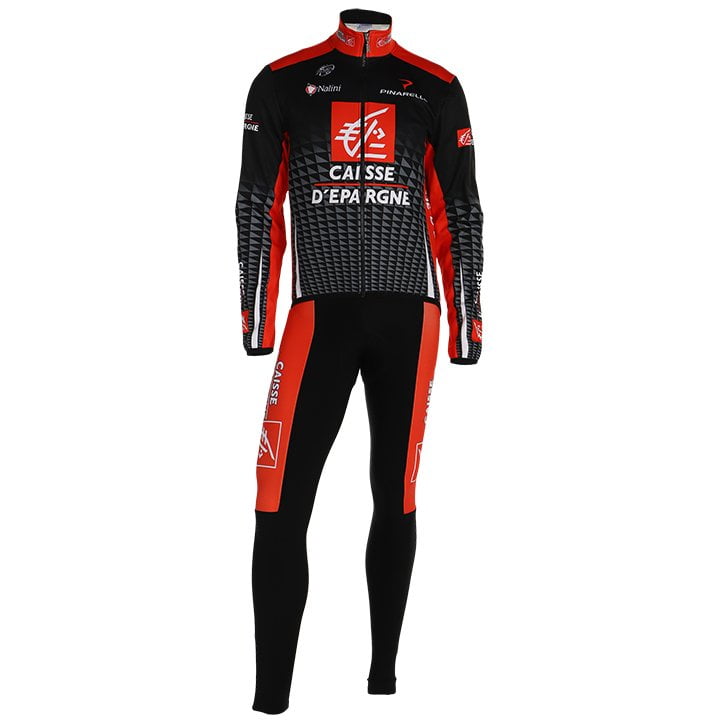 CAISSE D’EPARGNE Set (winter jacket + cycling tights), for men