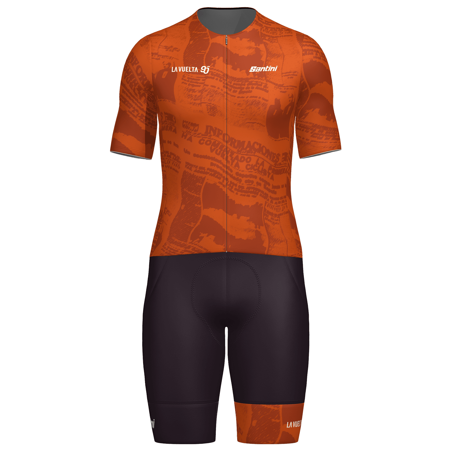 LA VUELTA 90 Years Set (fietsshirt + fietsbroek) set (2 artikelen), voor heren,
