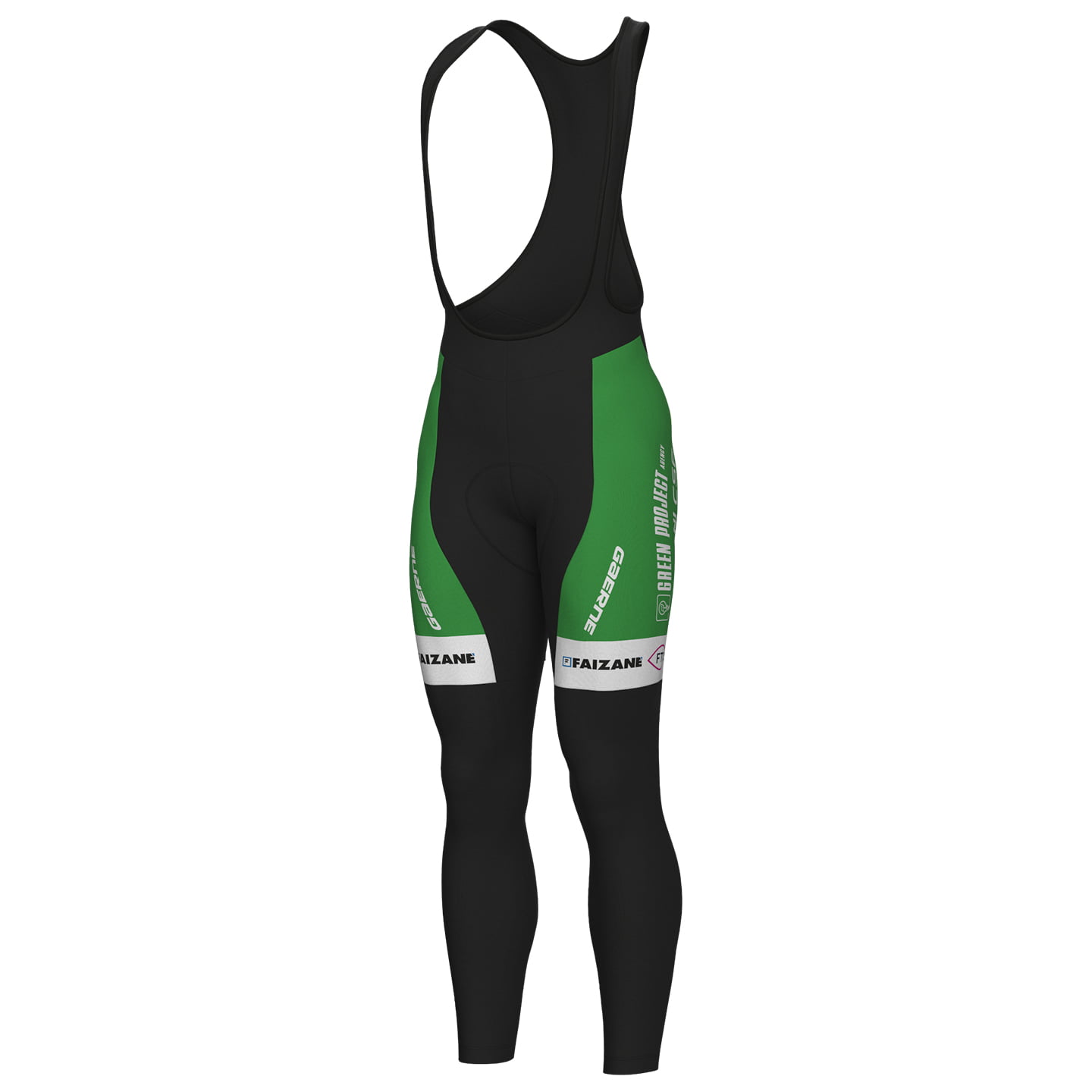 GREEN PROJECT-BARDIANI CSF-FAIZANE 2023 Bib Tights, for men, size S, Cycle tights, Cycling clothing