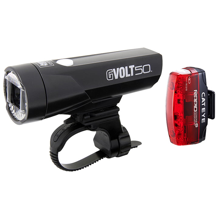 CATEYE Verlichtingsset GVolt50 + Micro G, Fietslamp, Fietsverlichting