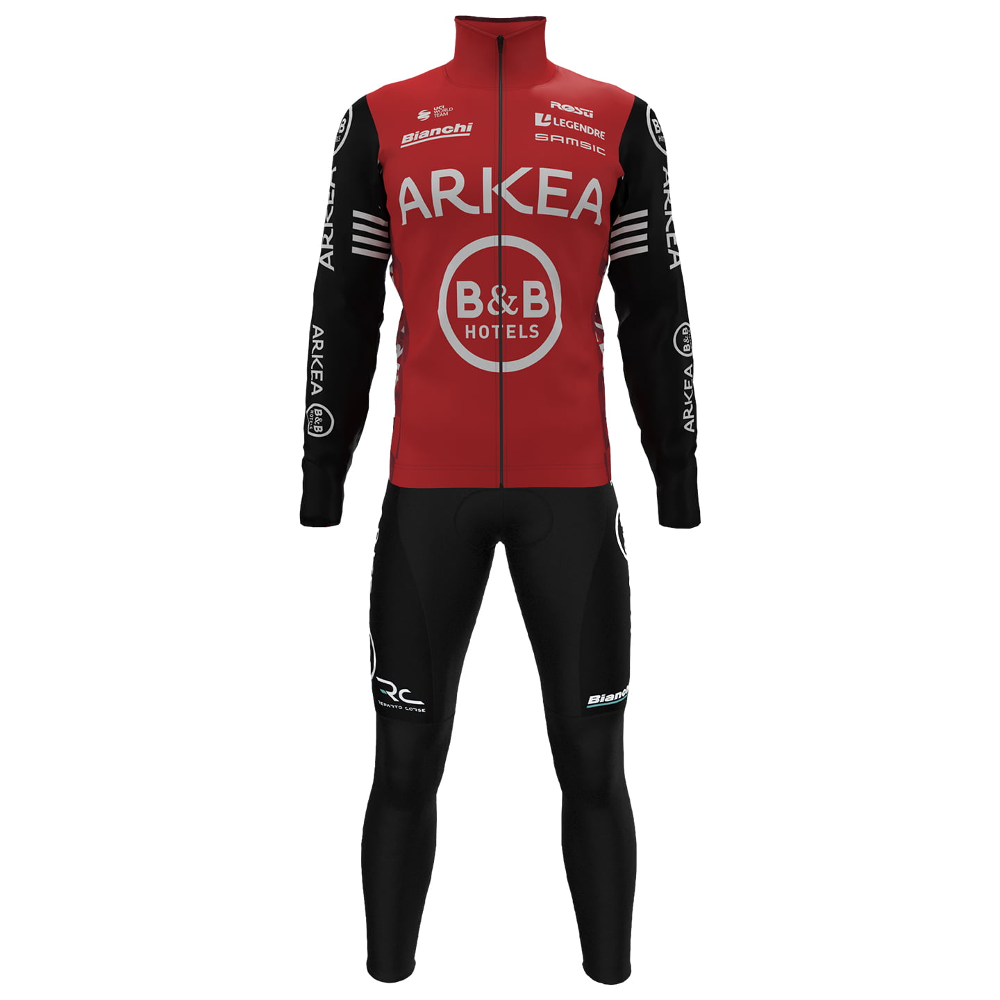 ARKEA - B&B HOTELS 2025 Set (winter fietsjack + lange koersbroek) set (2