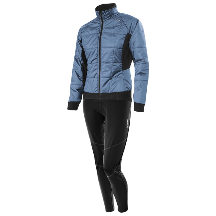 LÖFFLER Hotbond PL60 Dames set (winter fietsjack + lange koersbroek)