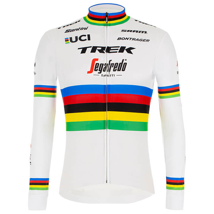 TREK SEGAFREDO Long Sleeve Jersey World Champion 2020 white ...