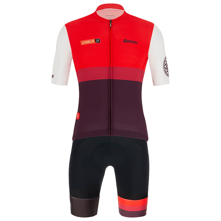 LA VUELTA Burgos 2021 Set (fietsshirt + fietsbroek), voor heren, Fietskleding