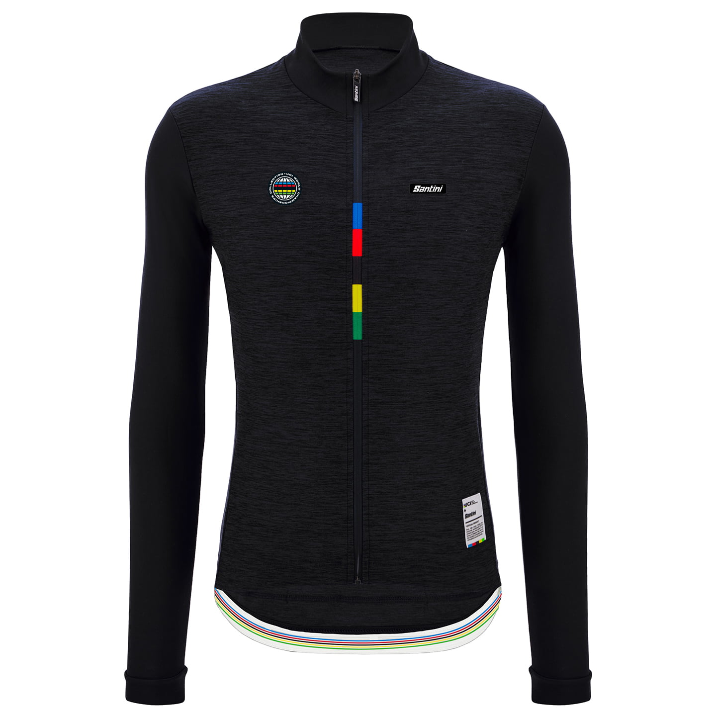 UCI WORLD CHAMPION Mondo 2025 fietsshirt met lange mouwen, voor heren, Maat L,