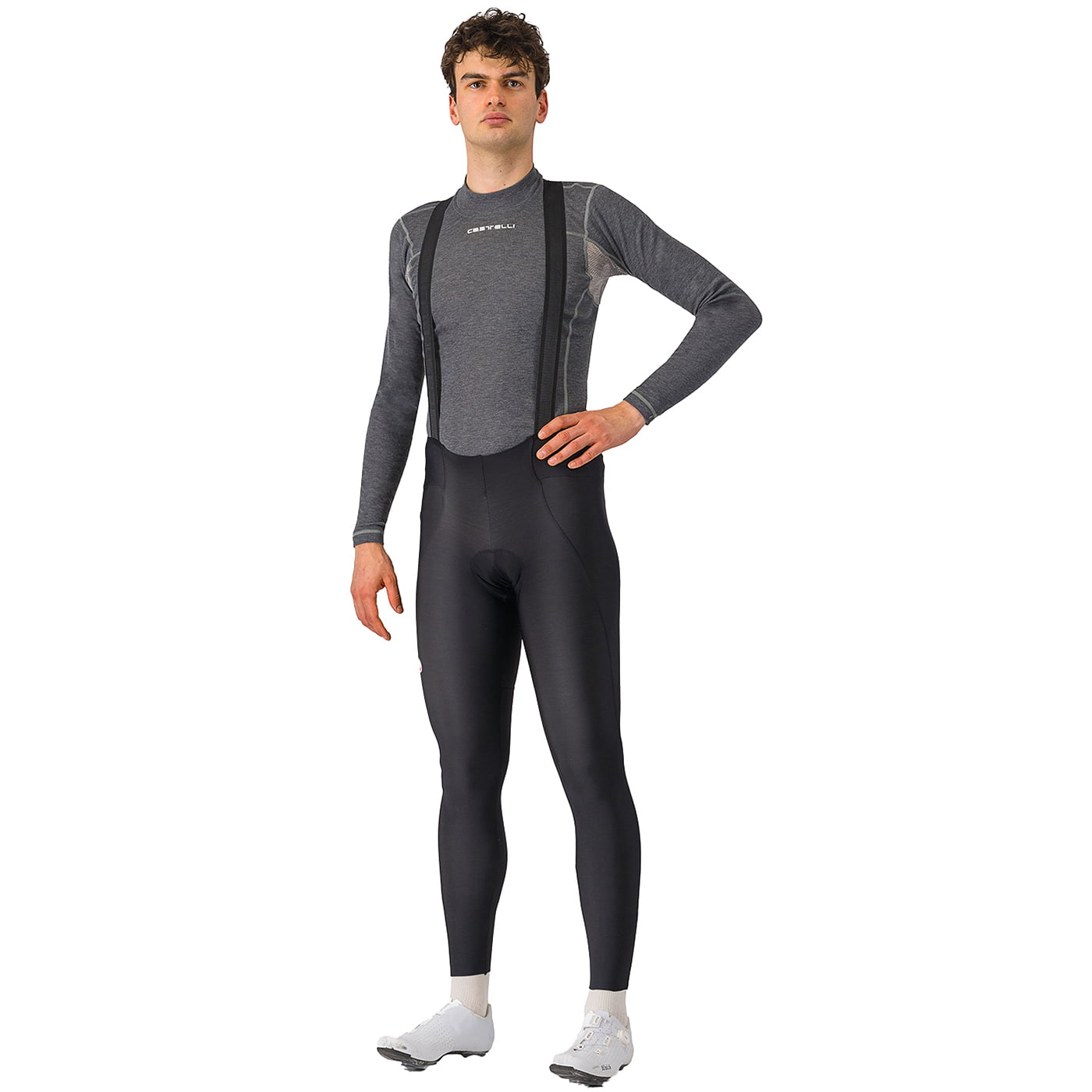 CASTELLI Lange koersbroek Espresso lange koersbroek, voor heren, Maat 2XL,