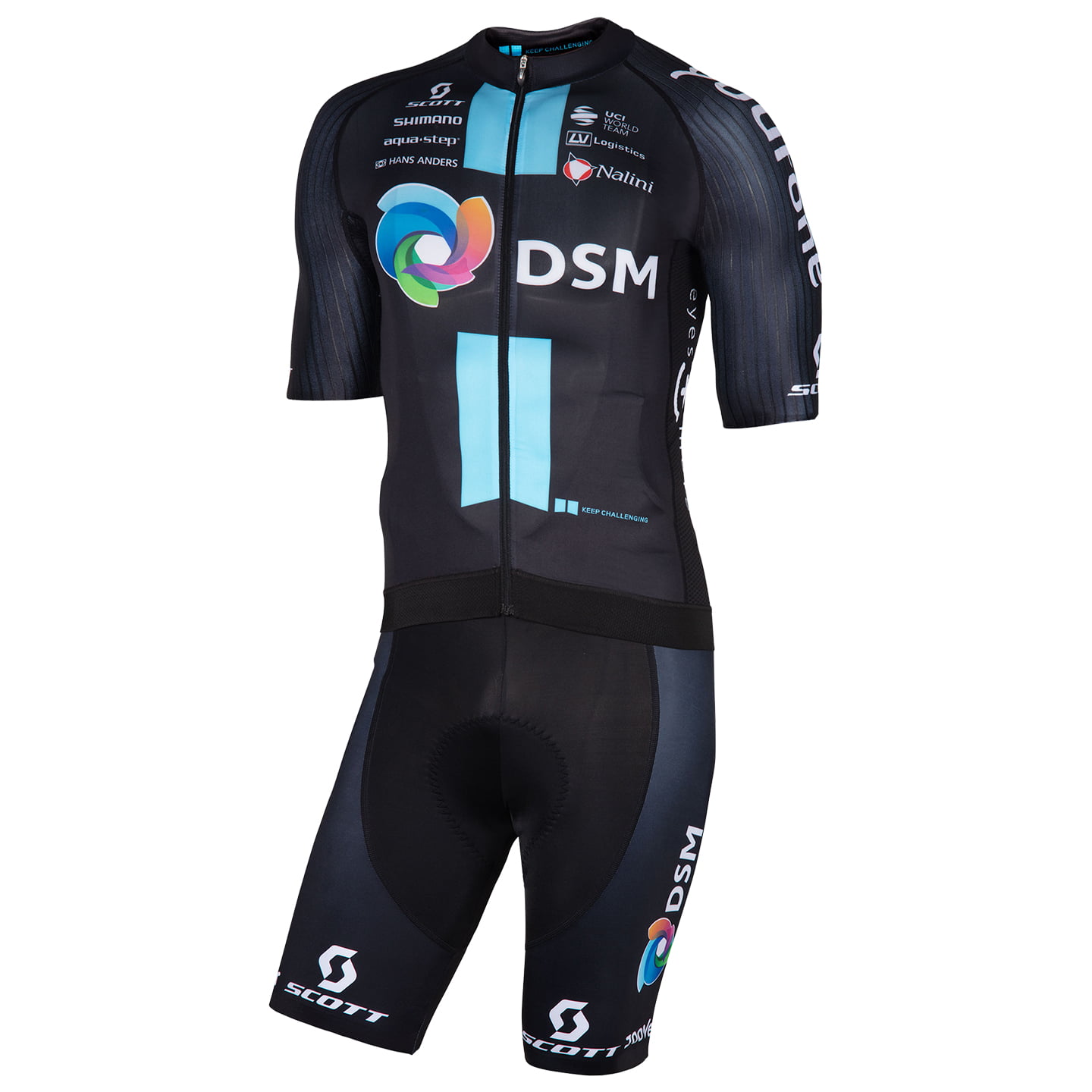 TEAM DSM Race 2023 Set (cycling jersey + cycling shorts) Set (2 pieces), for men, Cycling clothing