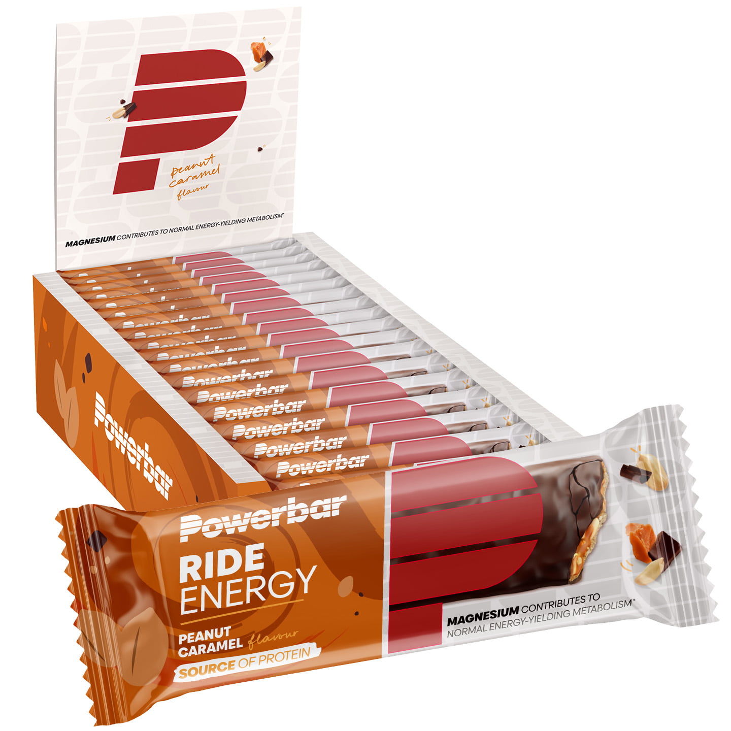 POWERBAR Ride Energy Riegel Peanut-Caramel 18 Stck./Box Bar, Sports food