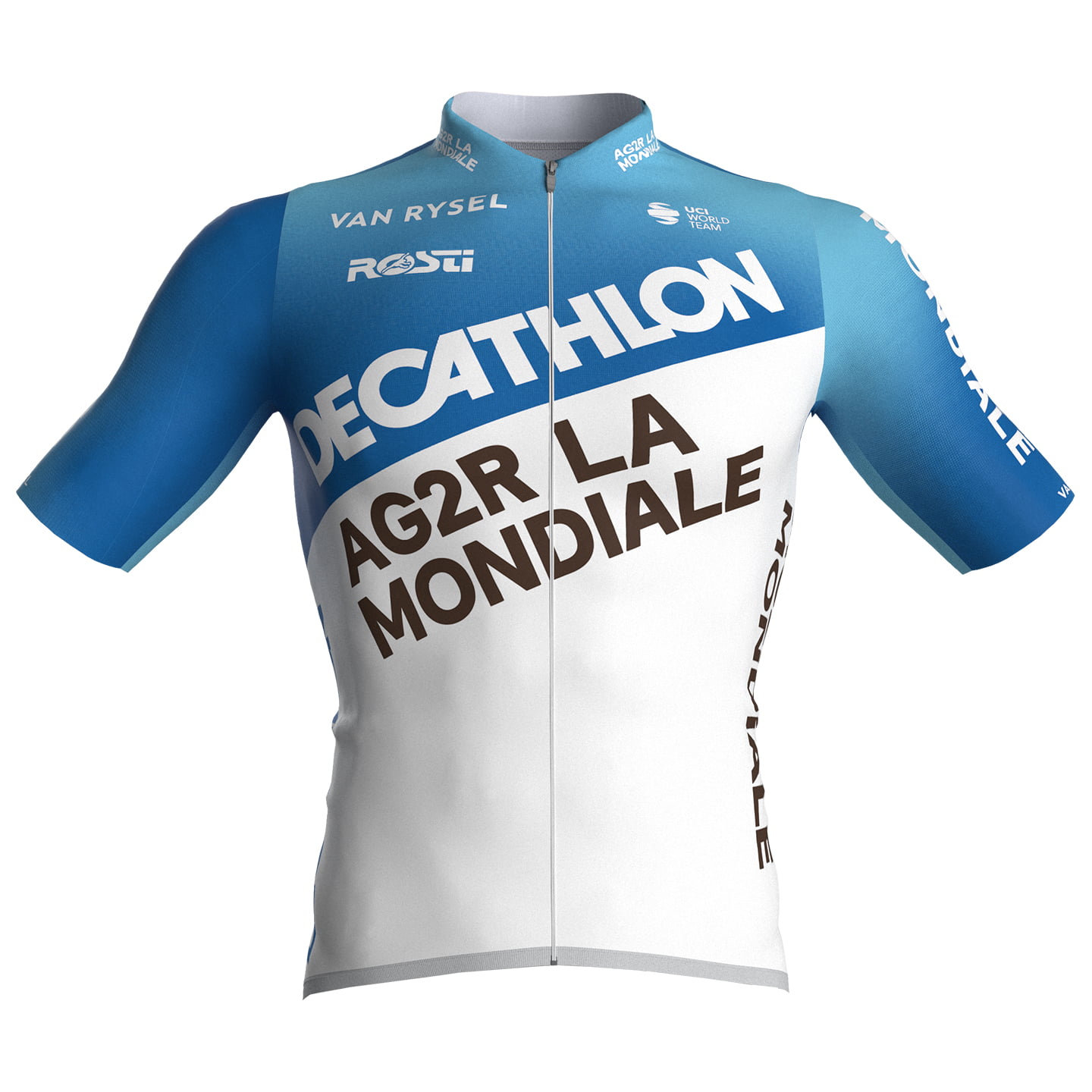 DECATHLON AG2R LA MONDIALE Race 2024 Short Sleeve Jersey Short Sleeve Jersey, for men, size 2XL, Cycle shirt, Bike gear
