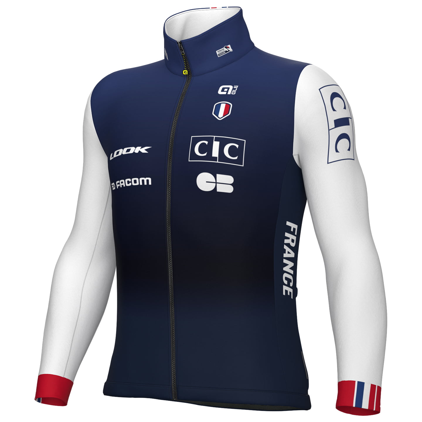 FRANSE NATIONAAL TEAM Winterjas 2025 Thermojack, voor heren, Maat 2XL, Racefiets