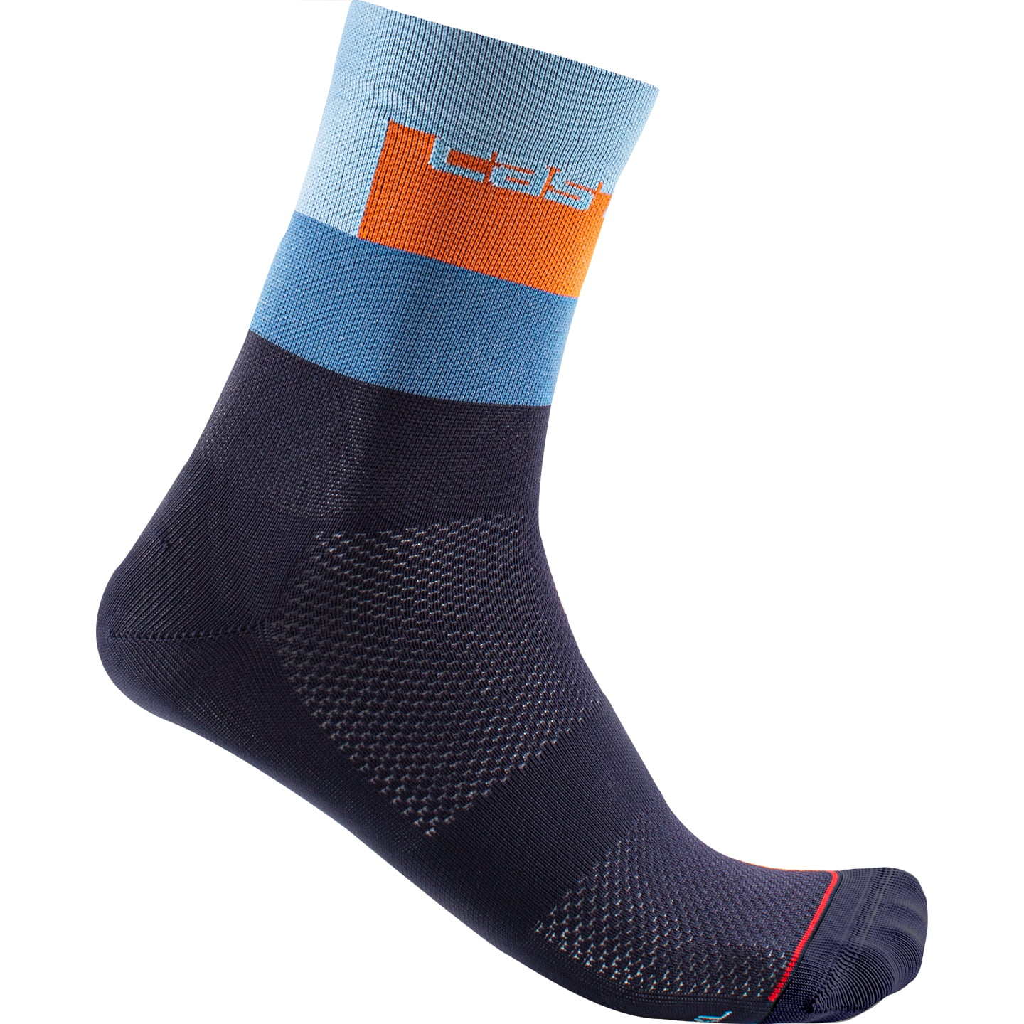 CASTELLI Fietssokken Blocco 15 fietssokken, voor heren, Maat L-XL, Fietskledij