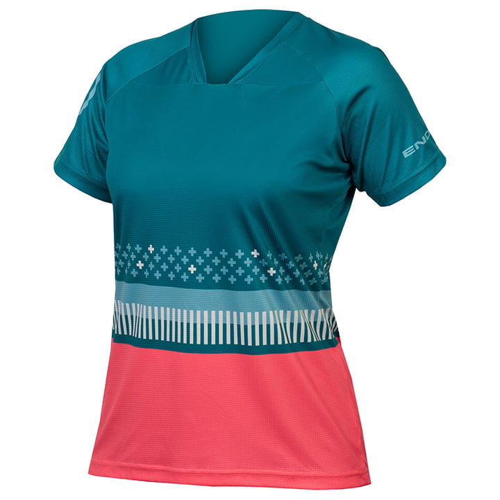 ENDURA DamesSingletrack Print LTD bikeshirt, Maat L, Fietsshirt, Fietskleding