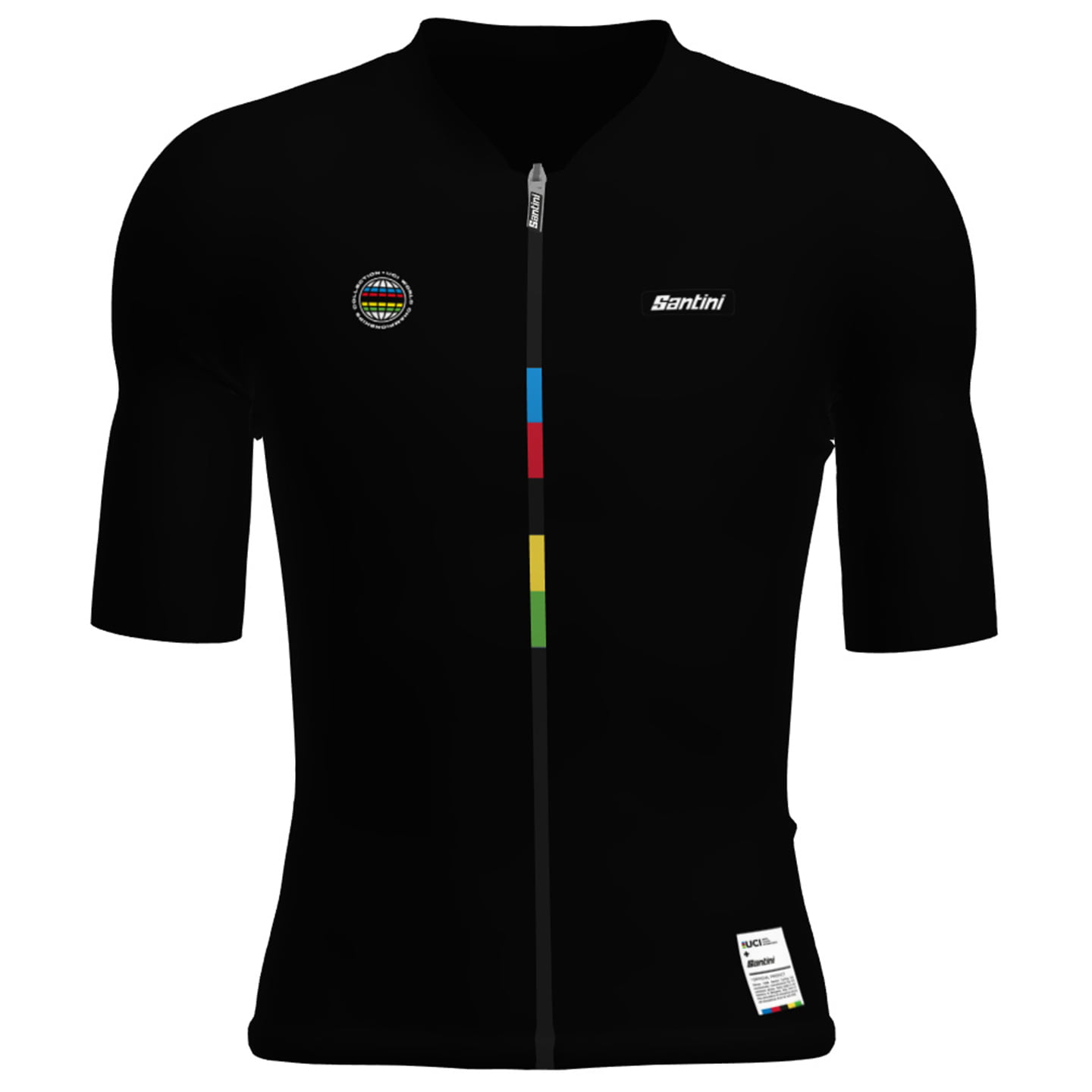 UCI WORLD CHAMPION Mondo 2025 fietsshirt met korte mouwen, voor heren, Maat L,