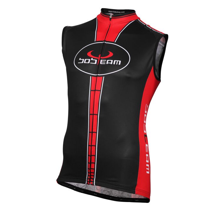 Cycle shirt, BOBTEAM Infinity Sleeveless Jersey, for men, size 4XL, Cycling clothes