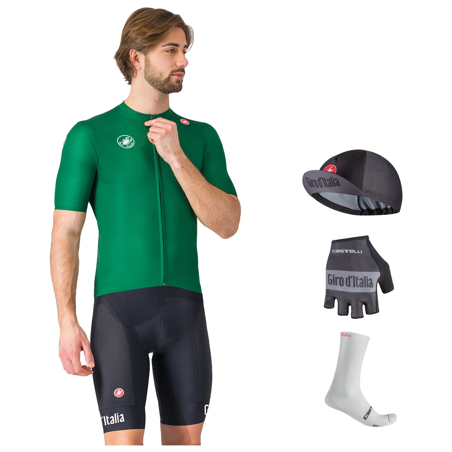 GIRO D'ITALIA Vintage Maglia Verde Maxi-Set (5 stukken) maxiset (5 artikelen),