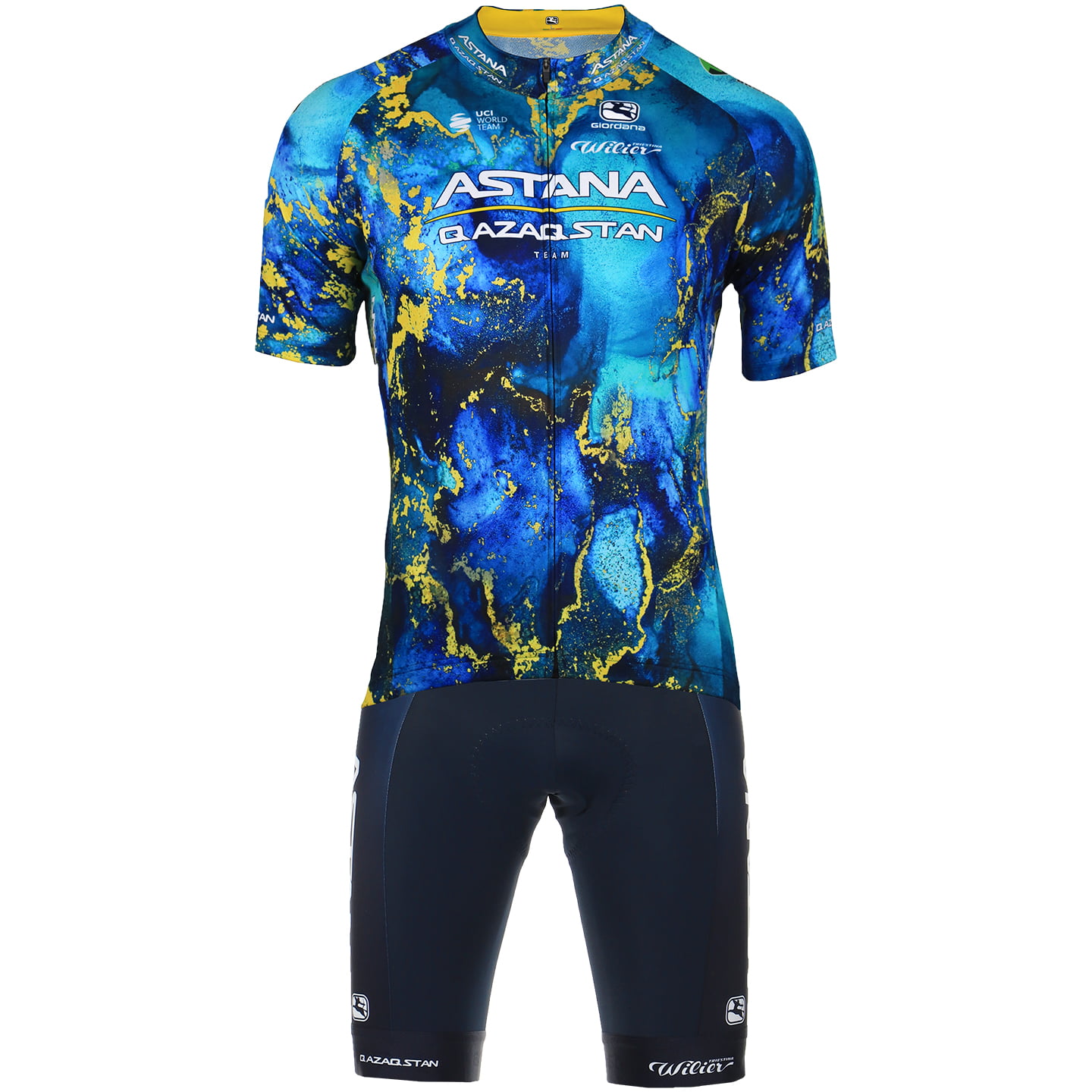ASTANA Tour de France 2023 Set (cycling jersey + cycling shorts) Set (2 pieces), for men, Cycling clothing