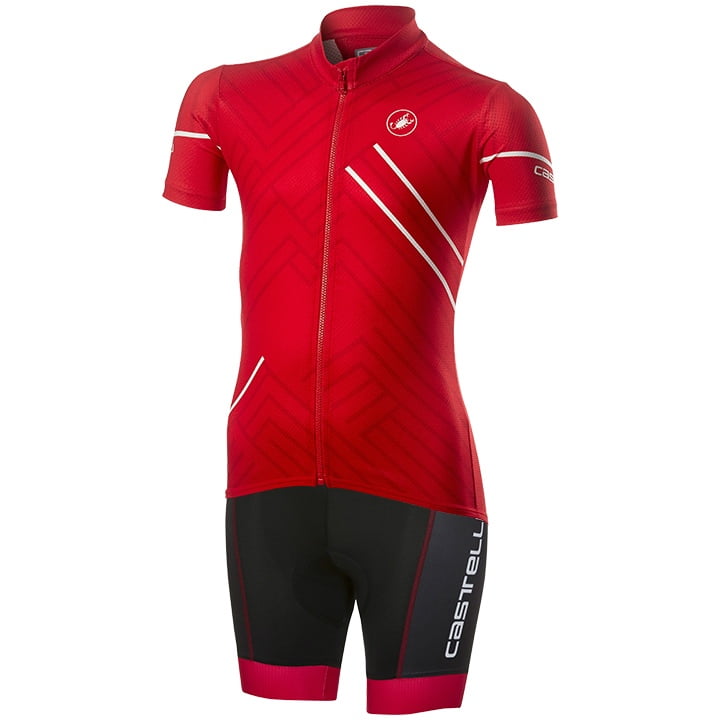 CASTELLI Campioncino Kinderset (fietsshirt + fietsbroek) kinderset (2 artikelen)